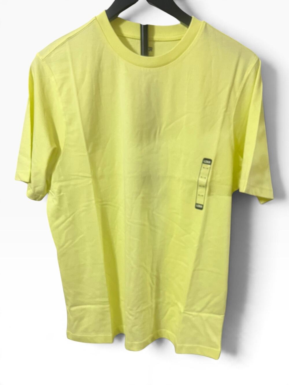 Foot Locker LCKR Yellow T Shirt Size Medium Cotton Short Sleeve Crew Neck NWT